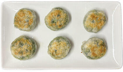 Pan Fried Chive And Shrimp Cakes