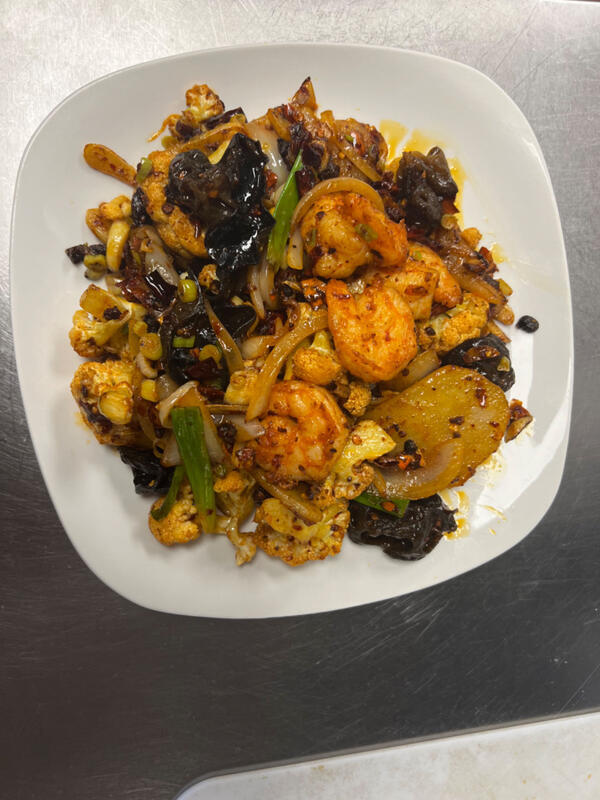 SF5. Dry Wok Big Shrimps